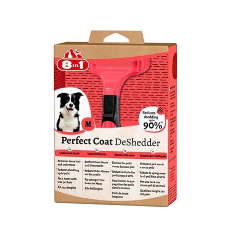 8in1 Perfect Coat DeShedder Furminator Orta Irk Köpek Tarağı [M]