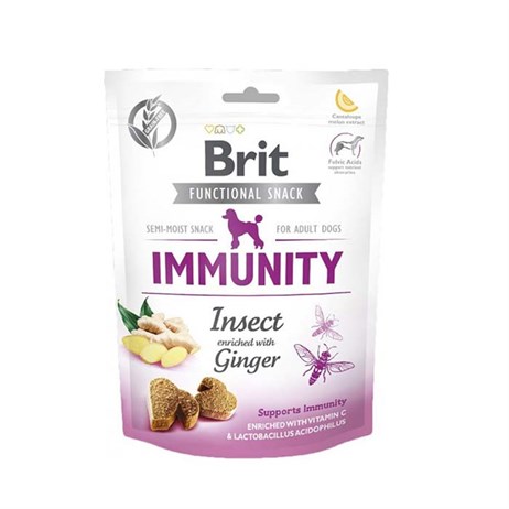 Brit Care Immunity Bağışıklık Destekleyici Zencefil ve Böcekli Köpek Ödülü 150gr