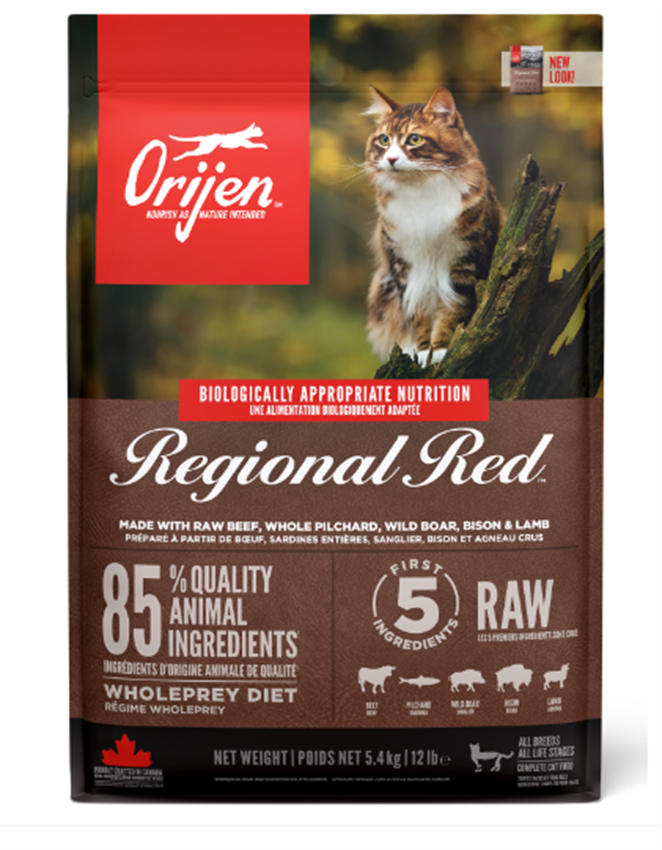 Orijen Regional Red Kırmızı Etli Tahılsız Kedi Maması 1,8 Kg