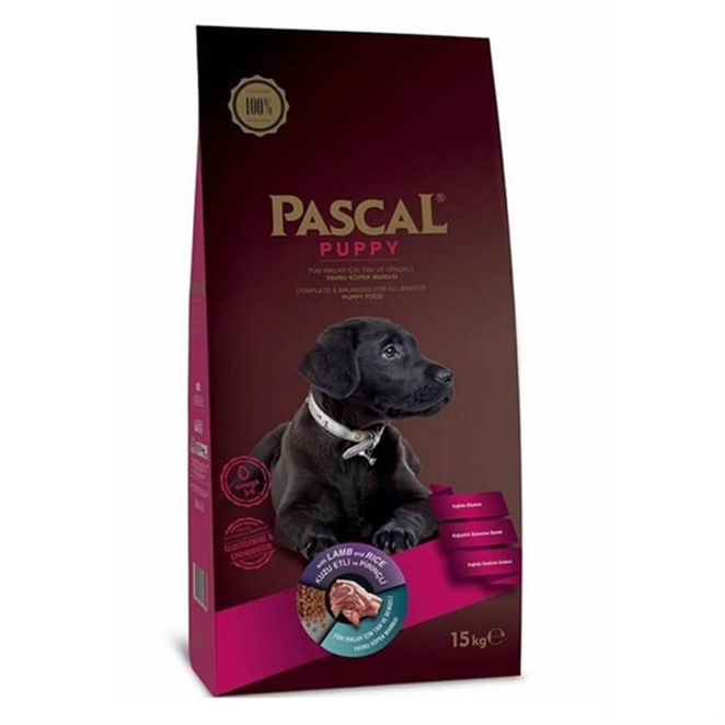 Pascal Puppy Kuzu Etli Yavru Köpek Maması 15 kg