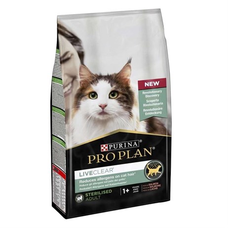 Pro Plan LiveClear Somonlu Alerjen Azaltan Kısırlaştırılmış Kedi Maması 1,4 kg