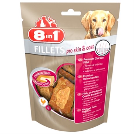 8in1 Pro Skin & Coat Tavuk Fileto Köpek Ödül Maması 80gr