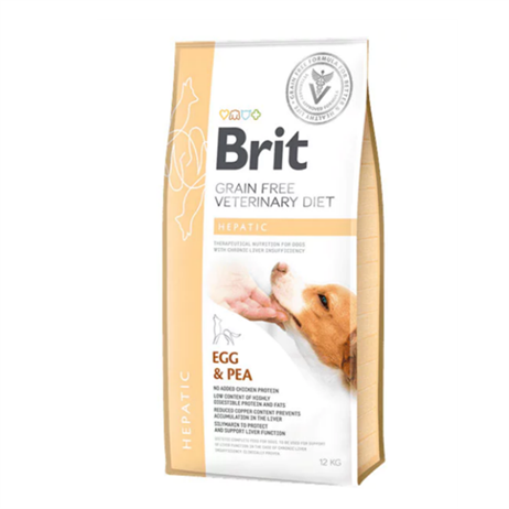 Brit Veterinary Diet Hepatic Karaciğer Yetmezliği için Tahılsız Köpek Maması 12 Kg