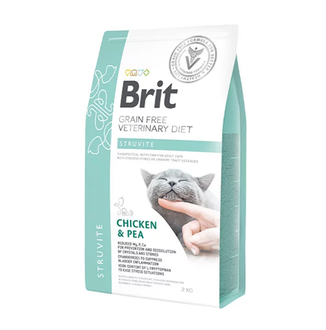 Brit Veterinary Diet Struvite İdrar Yolu Sağlığı İçin Tahılsız Kedi Maması 2 Kg
