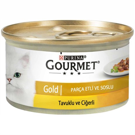 Gourmet Gold Soslu Parça Etli Tavuklu Ciğerli Yeti