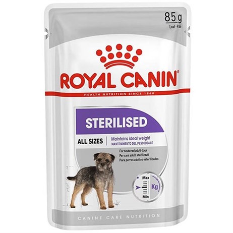 Royal Canin Sterilised Pouch Kısırlaştırılmış Konserve Köpek Maması 85 Gr