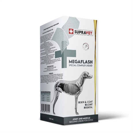 Supravet Köpekler için Eklem ve Kas Geliştirici Likit Megaflash +XXL 500 ML